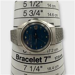 Working Vintage Seiko Blue Women's Automatic W/Date 4205-0170, 26mm